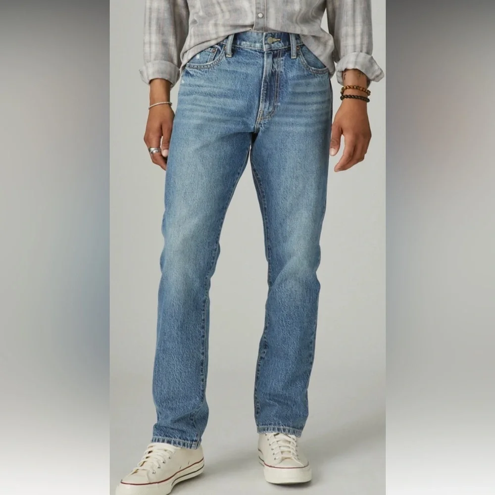 Lucky Brand Men's 410 Athletic Straight Hemp Jean 30 x 30 Style 7M13553 Drake